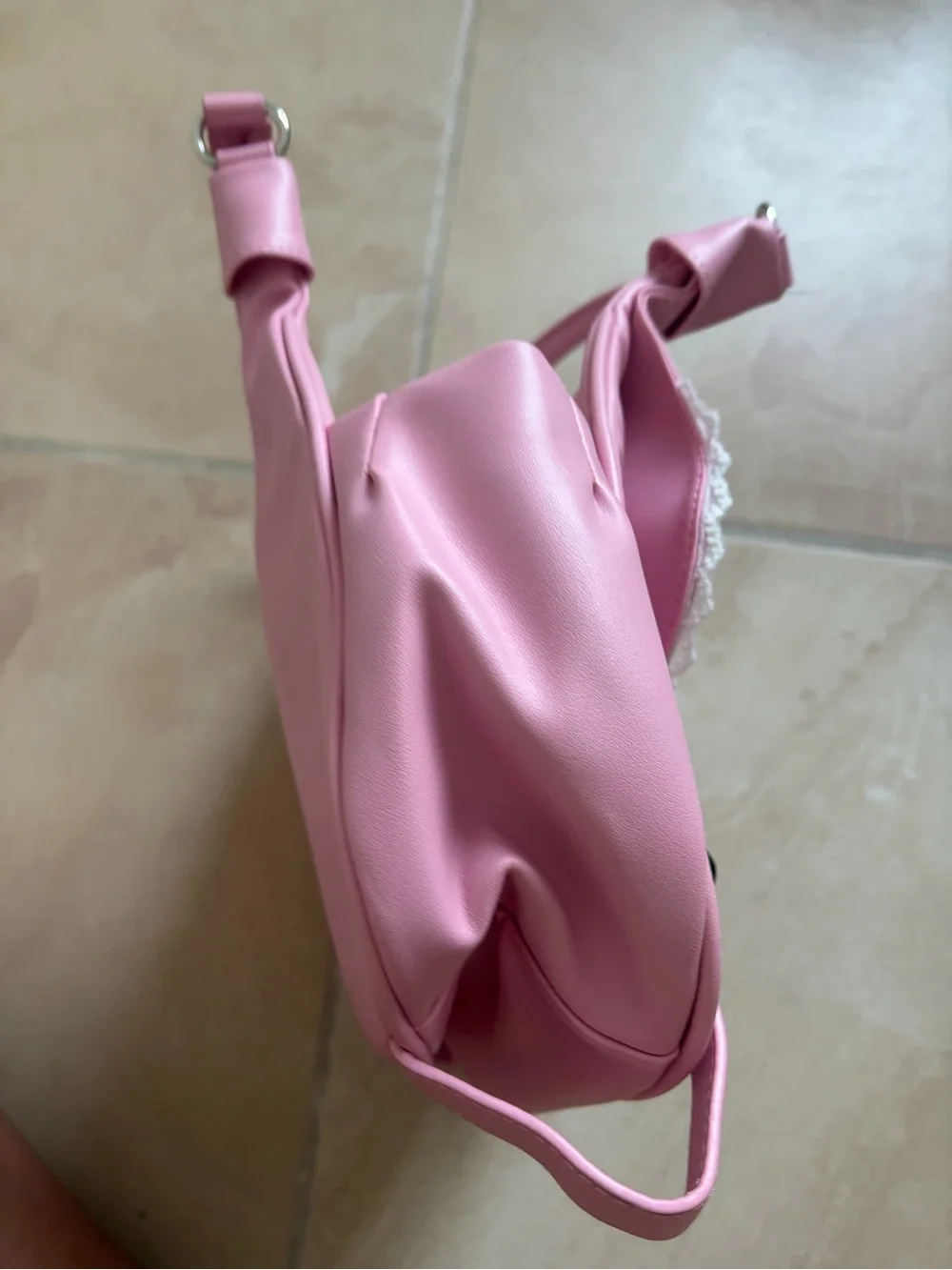 Pink Women's Shoulder Bag - Stylish Faux Leather Handbag